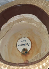Load image into Gallery viewer, Antique 1920’s-30’s Adam Regent Boater, Skimmer Or Sennit Straw Hat Size 7 1/4”