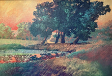 Load image into Gallery viewer, E5- Don Munz "Stream" Large Textured Canvas Transfer Print Framed Art 37x27