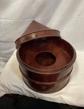 Load image into Gallery viewer, Antique Three Tiered Chinese Wooden Hat Box EFOC!