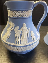 Load image into Gallery viewer, Wedgwood Jasperware 5" Etruscan Pitcher w/ 2 Trumpet Flared Cups set of 3