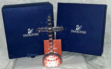 Load image into Gallery viewer, Swarovski Crystal Cross Statue Sculpture Faceted Base Box COA Excellent