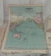 Load image into Gallery viewer, Antique 1890 Rand McNally & Co. Universal Atlas Of The World