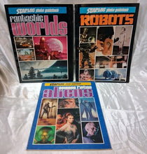Load image into Gallery viewer, Vintage STARLOG Photo Guidebook Lot of 3 Aliens Robots Fantastic Worlds 1977-79