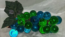 Load image into Gallery viewer, Vintage Acrylic Lucite Grapes Cluster On Driftwood Stem Green 13"