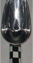 Load image into Gallery viewer, Mackenzie-Childs Courtly Check Stainless Steel Scoop Spoon Utensil Black White