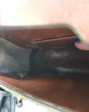 Load image into Gallery viewer, RARE & VINTAGE 1960's ETIENNE AIGNER Handmade Leather & Tweed Handbag