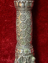 Load image into Gallery viewer, Large Thai Brahma Ritual Trident Dagger Sword Silver Tone 25” Heavy 6 lbs.