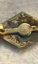 Load image into Gallery viewer, WWII US Navy Chained Vintage Sterling Silver Sweetheart Pin