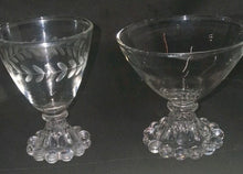 Load image into Gallery viewer, Anchor Hocking Berwick Boopie Mixed Sherbet Dessert Cups Lot 6, 4 Clear 2 Etched