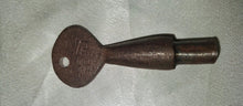 Load image into Gallery viewer, Antique Iron Leg Shackle Fetter w/ Original Key Double Ring Forged Iron Restrain