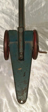 Load image into Gallery viewer, Vintage 1950’s WWII Toy Artillery Cannon Folding Pressed Steel Tin Howitzer