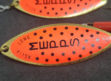 Load image into Gallery viewer, Vintage Pair Of Mepps Aglia Red Original French Spinner New