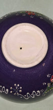 Load image into Gallery viewer, E24 Turkish Kutahya Style Hand Painted Floral Ceramic Bowl 7” Multicolor Pottery