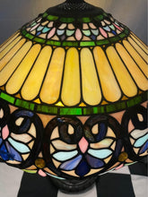 Load image into Gallery viewer, Beautiful multi colored Tiffany style table lamp