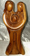 Load image into Gallery viewer, Hand Carved Olive Wood Holy Family Nativity Statue Jerusalem Signed 10" Figure