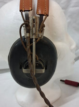 Load image into Gallery viewer, WWII US Military Aviation Headset H-3 ARR-3 NAF-48490-1 Pilot Radio Headphones