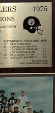 Load image into Gallery viewer, Vintage 1975 Pittsburgh Steelers Super Bowl X Champions Team Photo Wood Plaque