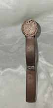 Load image into Gallery viewer, Antique Iron Leg Shackle Fetter w/ Original Key Double Ring Forged Iron Restrain