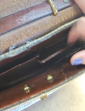 Load image into Gallery viewer, RARE & VINTAGE 1960's ETIENNE AIGNER Handmade Leather & Tweed Handbag