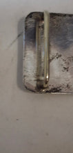 Load image into Gallery viewer, Vintage Sterling Silver Western Belt Buckle Hand Engraved Floral Scroll 3.25”