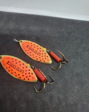 Load image into Gallery viewer, Vintage Pair Of Mepps Aglia Red Original French Spinner New
