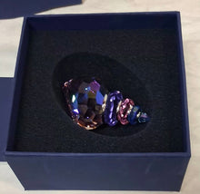 Load image into Gallery viewer, Swarovski Crystal Seashell Figurine Pink Purple Blue w/ Box & Certificate