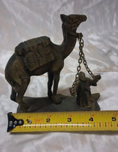 Load image into Gallery viewer, Vintage Brass Camel With Rider Over 4” Tall Rider Over 2” Tall Great Detail A8