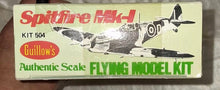 Load image into Gallery viewer, Guillow's Supermarine Spitfire Mk-I Kit 504 Flying Model Kit Sealed Balsa 1976
