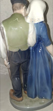 Load image into Gallery viewer, Royal Copenhagen Denmark Porcelain Figurine 1306 Dutch Couple Farmer & Milkmaid