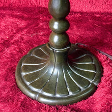 Load image into Gallery viewer, Vintage Tiffany Style Stained Glass Dome Table Lamp Dual Socket Beaded Tassels