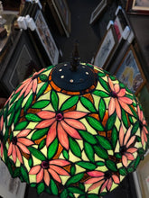 Load image into Gallery viewer, Beautiful vintage unique, Tiffany style floral floor lamp