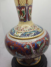 Load image into Gallery viewer, Vintage Beijing China Cloisonne Enamel Vase W/ Base