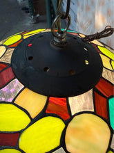 Load image into Gallery viewer, Really unique Vintage, Tiffany style hanging lamp parrot and toucan bird motif