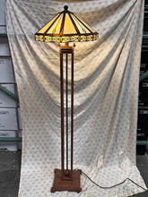 Load image into Gallery viewer, Beautiful Tiffany style floor lamp with really unique shade