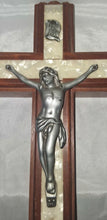 Load image into Gallery viewer, Vintage Catholic Sick Call Last Rites Crucifix Wall Cross Hidden Compartment