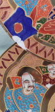Load image into Gallery viewer, Vintage Japanese Satsuma Moriage Dragon Tea Set Geisha Cups Plates Hand Painted