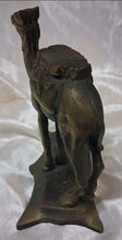 Load image into Gallery viewer, Vintage Brass Camel With Rider Over 4” Tall Rider Over 2” Tall Great Detail A8
