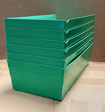 Load image into Gallery viewer, ULINE S-23086 Green Plastic Shelf Storage Bins Totes Stackable Lot of 6