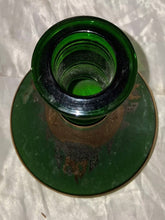 Load image into Gallery viewer, Bohemia Crystal Czech Emerald Green Gold Gilt Hookah Shisha Base 10.5" Handmade