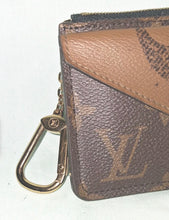 Load image into Gallery viewer, Louis Vuitton Recto Verso Card Holder Monogram Reverse Canvas Keychain Wallet