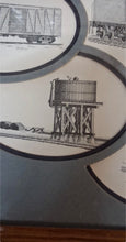Load image into Gallery viewer, Louis Gregoire 1989 Original Pen & Ink Railroad Train Frisco Locomotive Framed