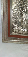 Load image into Gallery viewer, Italian MOD DEP San Jose St Joseph Child Raised Metal Relief Framed 15"