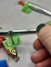 Load image into Gallery viewer, Lot of 4 Bagley Top Gun 5 Minnow Lures Gold Silver