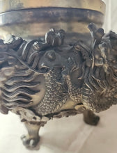 Load image into Gallery viewer, Vintage China bronze FengShui wealth Lucky dragon beast incense burner censer