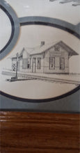 Load image into Gallery viewer, Louis Gregoire 1989 Original Pen & Ink Railroad Train Frisco Locomotive Framed