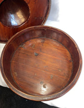 Load image into Gallery viewer, Antique Three Tiered Chinese Wooden Hat Box EFOC!