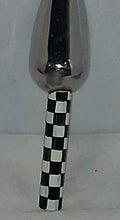 Load image into Gallery viewer, Mackenzie-Childs Courtly Check Stainless Steel Scoop Spoon Utensil Black White