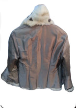 Load image into Gallery viewer, Vintage City Furs Of London Rabbit Fur Jacket Ivory/Brown Spotted Short Coat
