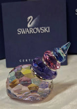Load image into Gallery viewer, Swarovski Crystal Seashell Figurine Pink Purple Blue w/ Box & Certificate