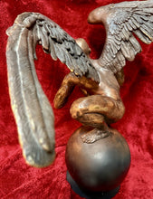 Load image into Gallery viewer, LARGE WINGED MALE FIGURAL SCULPTURE IN JORGE MARÍN STYLE BRONZE FINISH 31”